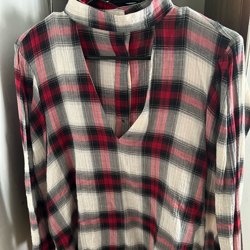 Zara Women Plaid Top